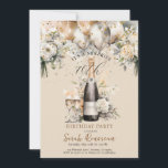 Elegant Surprise 70th Birthday Party Invitation<br><div class="desc">Elegant surprise 60th birthday party invitation,  featuring watercolor balloons,  blush pink,  cream florals and a scattering of faux gold confetti. Customize for any age.</div>