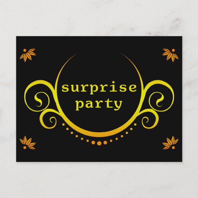 elegant surprise party invitation (Front)