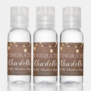 Elegant Surprise Retirement Party Paper Plate Hand Sanitizer