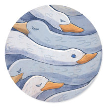 Elegant Swan - Animal Pattern Illustration