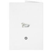 Elegant Swan Floral Thank You (Back)