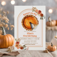 Elegant Sweet as Pie Boho Floral Arch 1st Birthday