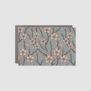 Elegant Sweet Pink Flower Blossom Cherry Pattern Car Magnet