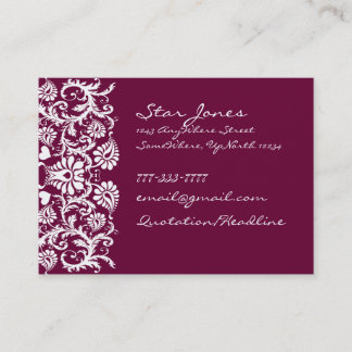 Elegant Swirl Business Card