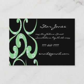 Elegant Swirl Rtro Business Card -