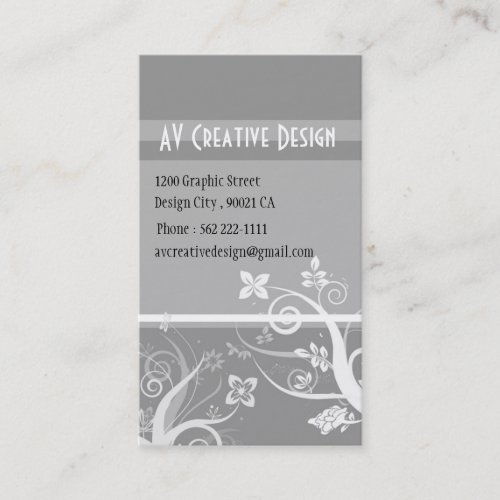 Elegant Swirls - Customized Business Card Templates
