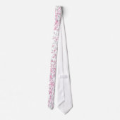 elegant swirls pink necktie (Back)
