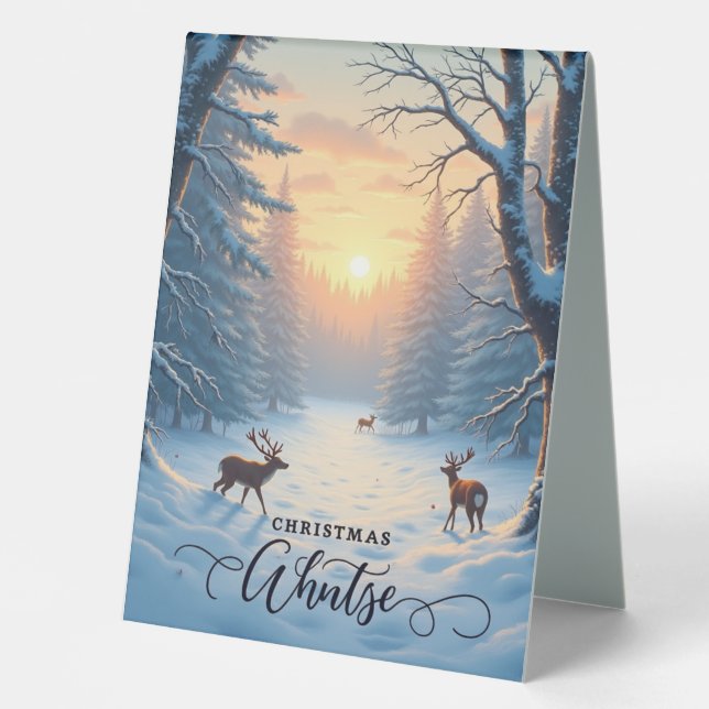 elegant  table tent (Front)