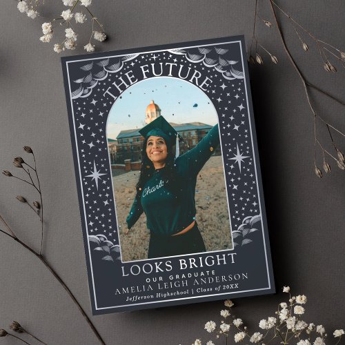 Elegant Tarot Graduation Photo Announcement Card