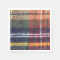 Elegant Tartan Paper Napkin