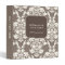 Elegant Taupe Damask Brocade Professional Binder
