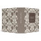 Elegant Taupe Damask Brocade Professional Binder