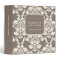 Elegant Taupe Damask Brocade Professional Binder
