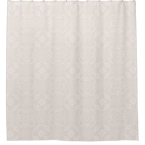 Elegant Taupe Tone_on_Tone Lattice and Stripes Shower Curtain