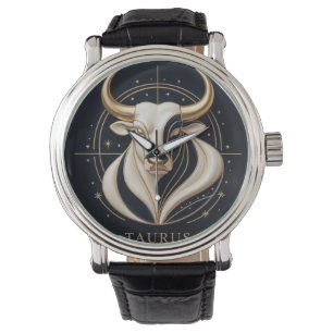 ♉ Elegant Taurus Zodiac Gold Bull Astrology ✨ Watch
