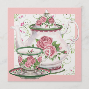 Elegant Tea / Coffee Party - SRF Invitation