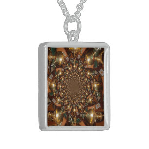 Elegant Tea Culture – Vintage Samovars Sterling Silver Necklace