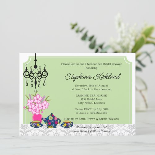 Elegant Tea Party Invitation