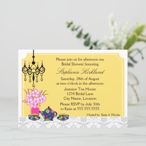 Elegant Tea Party Invitation