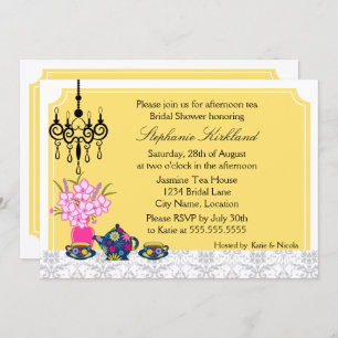 Elegant Tea Party Invitation