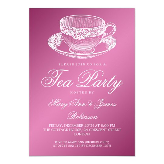 Elegant Tea Party Invitations 4