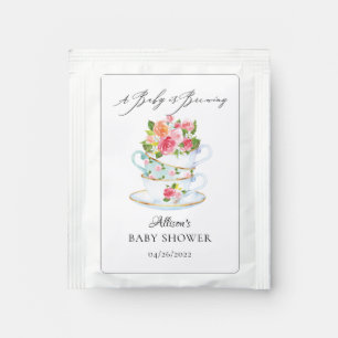 Elegant Teacups Baby Shower Tea Bag Drink Mix