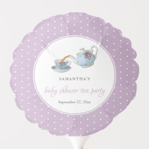 Elegant Teacups Baby Shower Tea Party Balloon