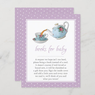 Elegant Teacups Baby Shower Tea Party Book Request