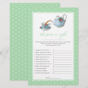 Elegant Teacups Baby Shower Tea Party Game