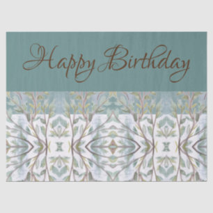 Elegant Teal and Brown Tissue Paper
