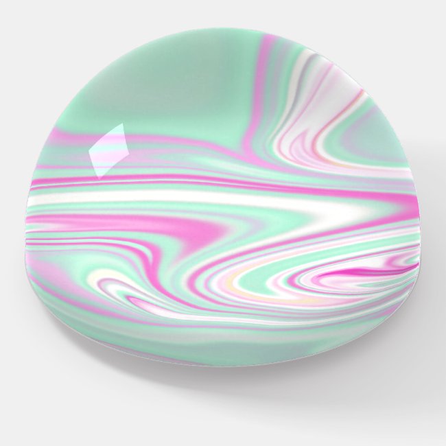 Elegant Teal and Pink Marble Pattern