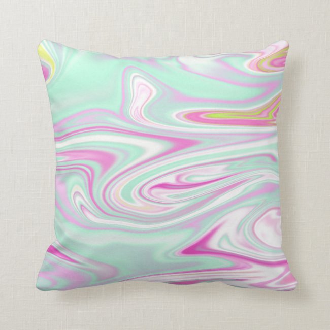 Elegant Teal and Pink Marble Pattern