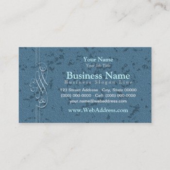 Elegant Teal / Aqua Business Cards by coolcards_biz at Zazzle