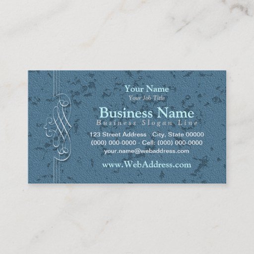 Customizable Elegant Teal / Aqua Business Cards