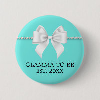 Elegant Teal Aqua Tiffany Grand Glamma Baby Shower