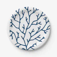 Coral and teal paper plates outlet