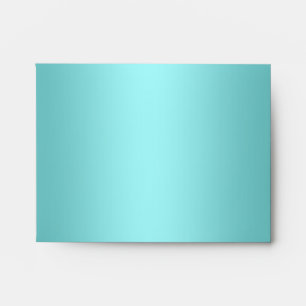 Elegant Teal Blue Linen RSVP Envelopes