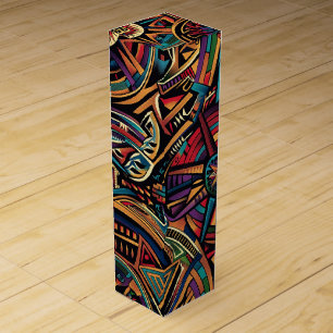 Elegant Teal "Chronicle of the Ancients" Wine Gift Box