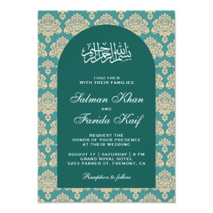 Arabic Wedding Invitations Zazzle