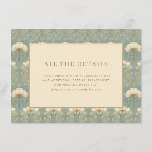 Elegant Teal Floral Pattern