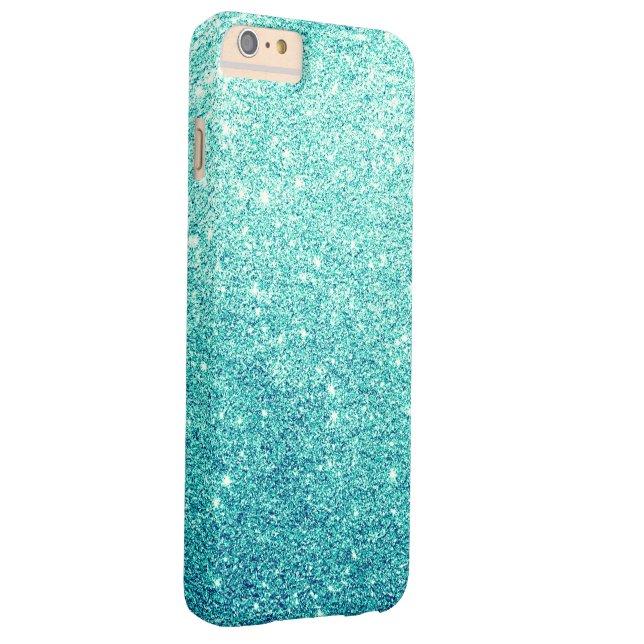 Elegant Teal Glitter Luxury Case-Mate iPhone Case (Back/Right)
