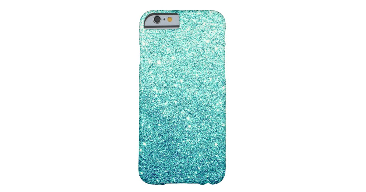 Elegant Teal Glitter Luxury iPhone 6 Case | Zazzle