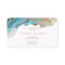 Elegant Teal Gold Fluid  Alcohol Ink