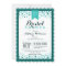 Elegant Teal Green; Turquoise Bridal Shower