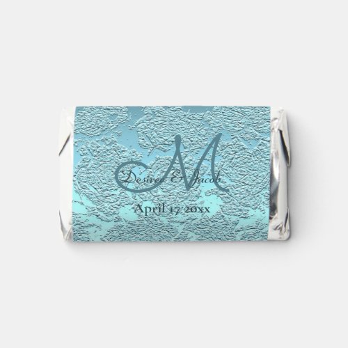 Elegant Teal Green Wedding Reception Monogram Hersheys Miniatures