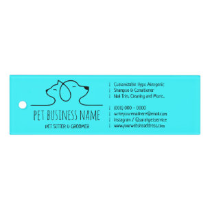 Elegant Teal Petsitter dog cat logo veterinary Ruler