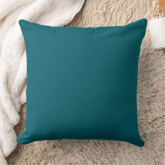 elegant teal throw pillow
