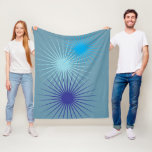 Elegant TealAbbsy BlueBeam  Fleece Blanket