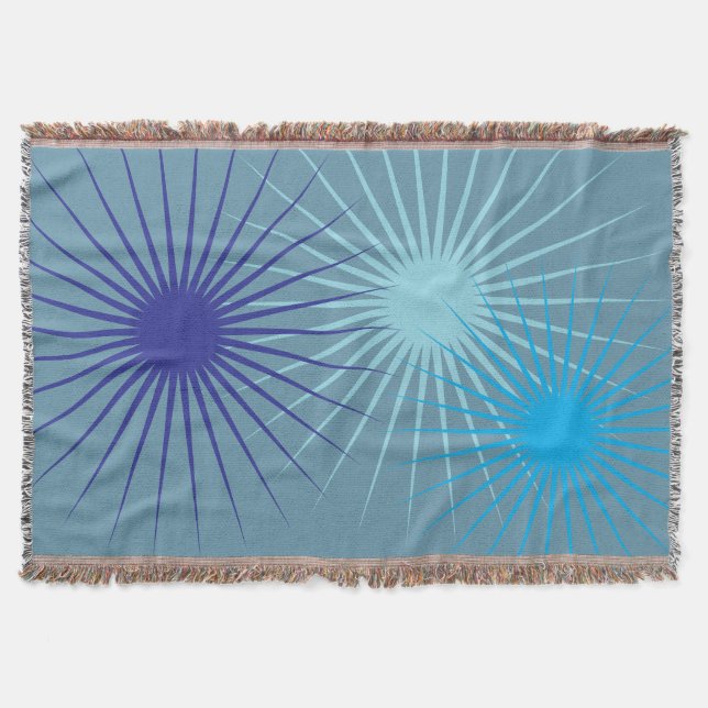 Elegant TealAbbsy BlueBeam  Throw Blanket (Front)
