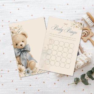 Elegant Teddy Bear Baby Bingo
